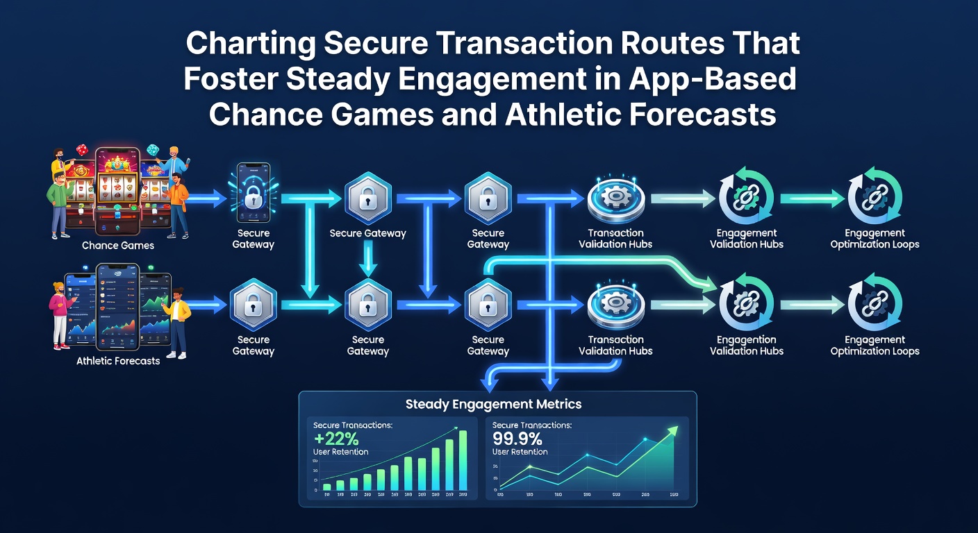 Secure transaction pathways illustrated in mobile app interfaces for chance games and sports forecasts