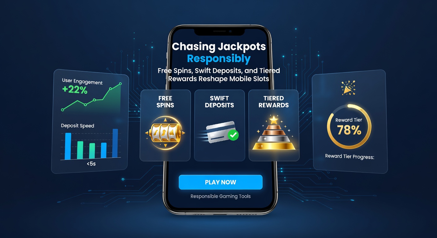 Close-up of a mobile phone displaying quick deposit confirmation alongside a spinning roulette wheel and reward tier progress bar