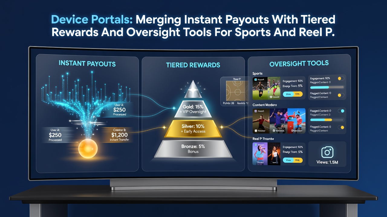 Mobile screen showing tiered rewards dashboard with oversight alerts for sports and reel play