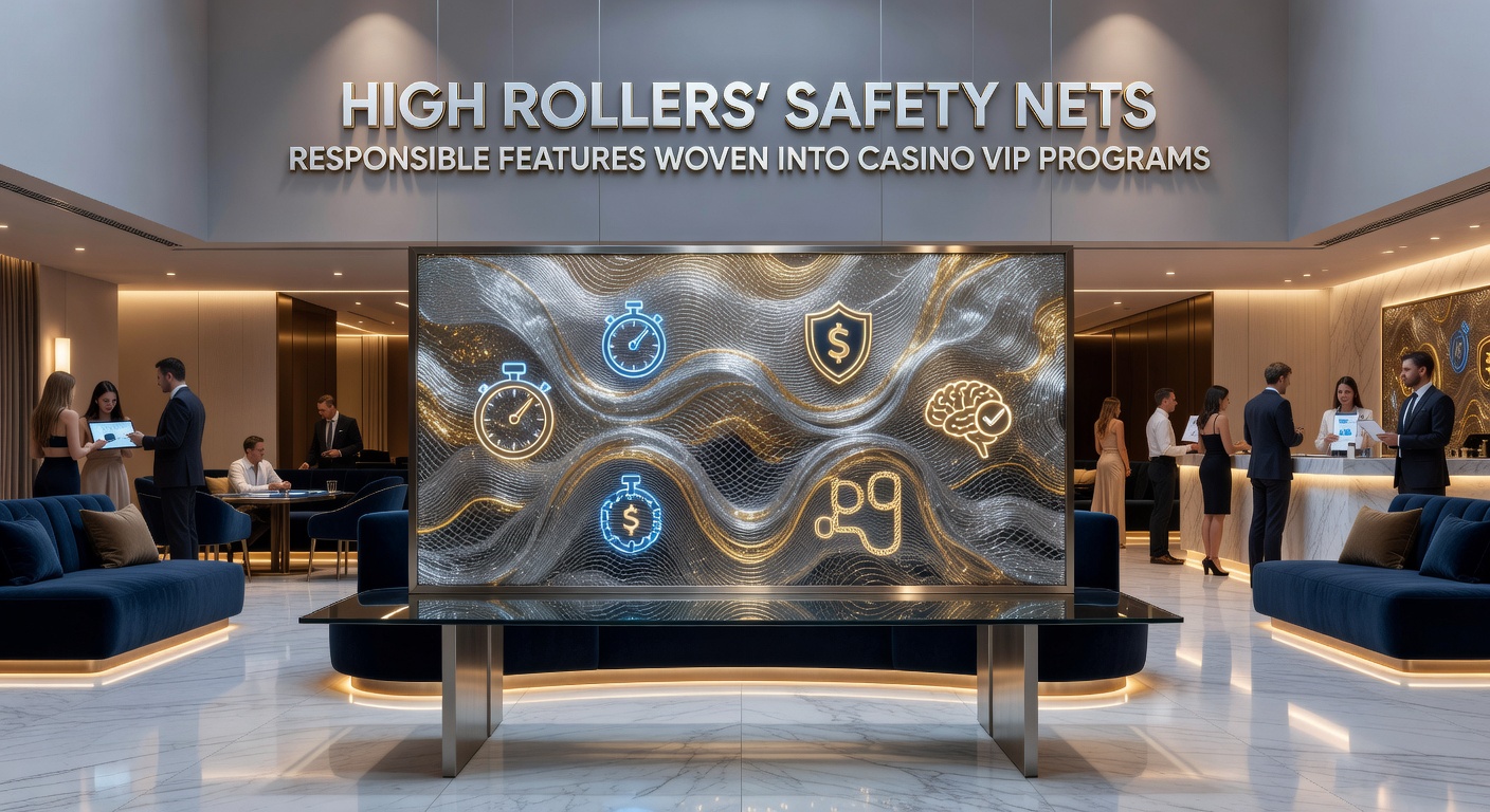 Close-up of a high roller reviewing personalized deposit limits on a luxury casino tablet, with icons for self-exclusion and session timers visible