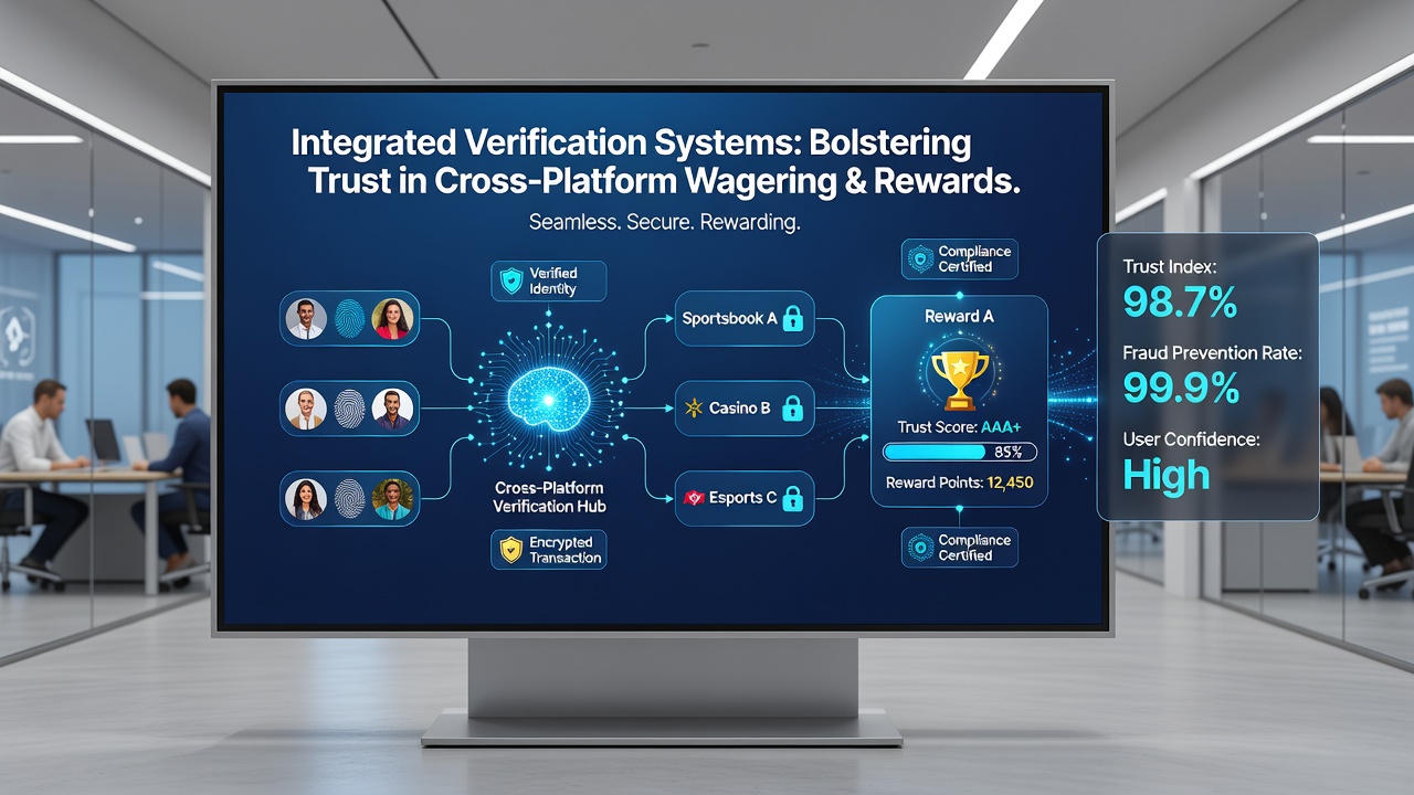 Secure reward accumulation interface linking multiple betting platforms through verification
