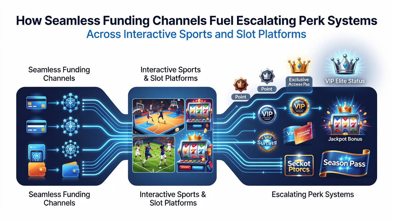 Mobile interface showing instant funding options alongside escalating VIP and slot reward levels