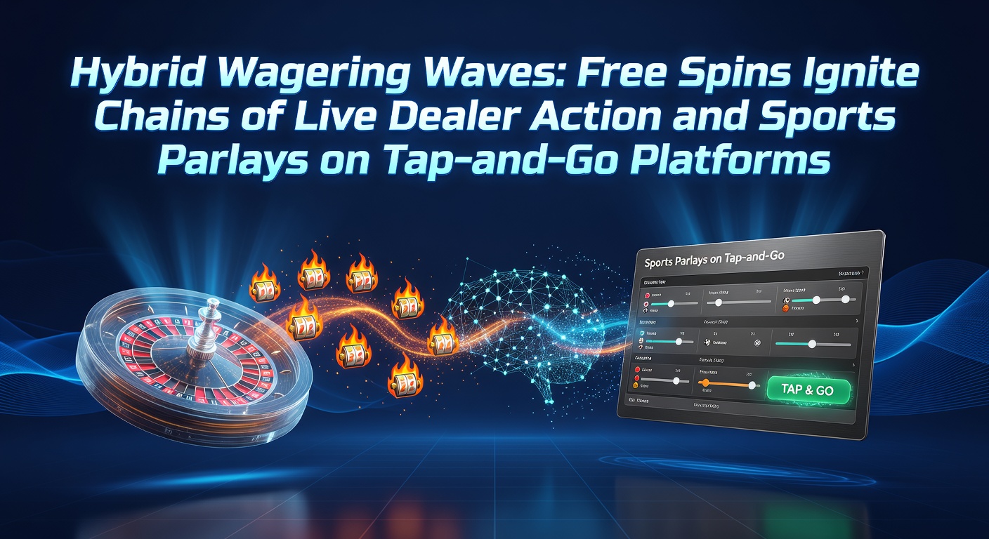 Vibrant mobile screen showing free spins on slots transitioning to live dealer blackjack and a sports parlay bet in progress on a seamless tap-and-go interface