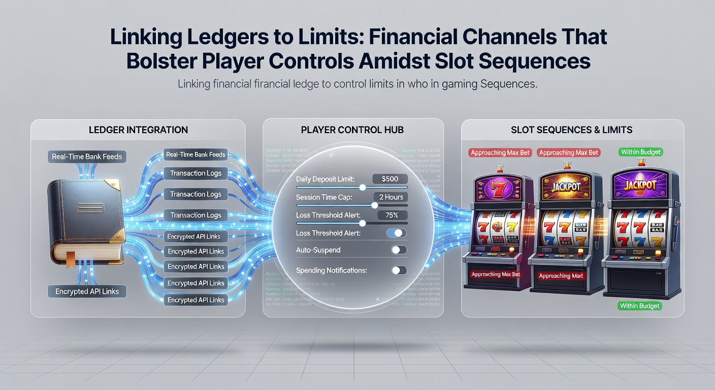 Mobile interface displaying linked payment channels and real-time limit tracking during casino gameplay