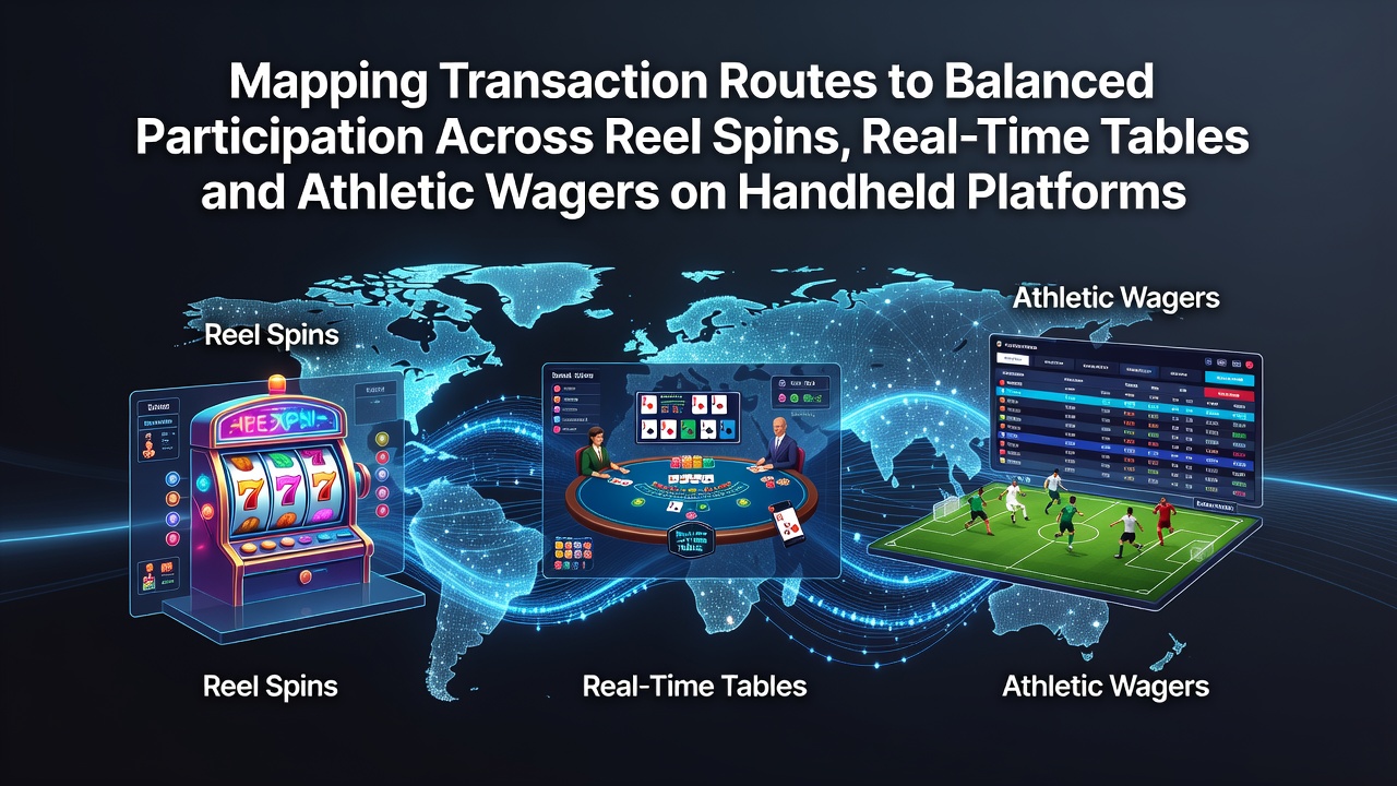 Diagram showing transaction mapping across mobile slots, live casino tables, and sports betting platforms