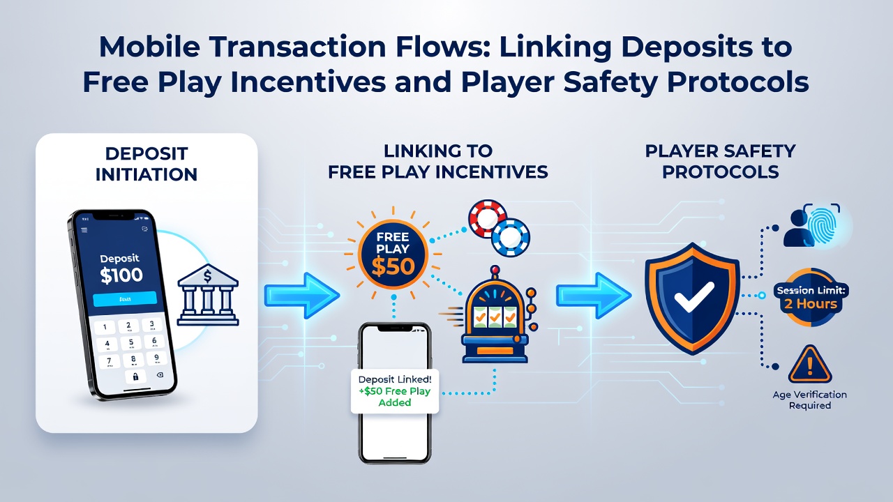 Mobile transaction interface showing deposit options linked to bonus rewards and security indicators