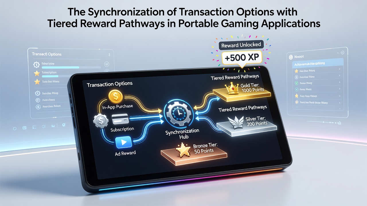 Mobile gaming interface showing synchronized payment options and tiered reward progress bars on a smartphone screen