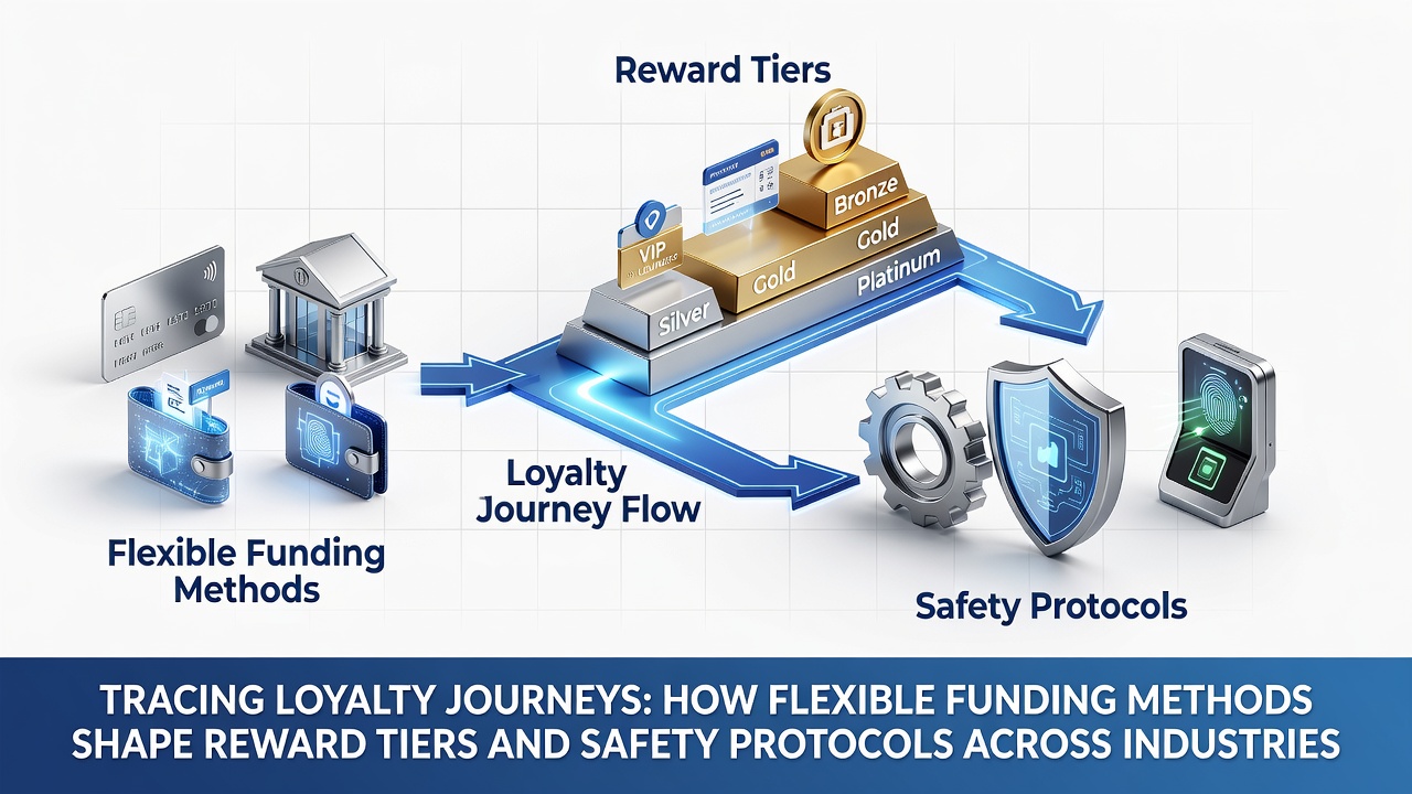 Dashboard view of reward tiers with security badges and funding method icons